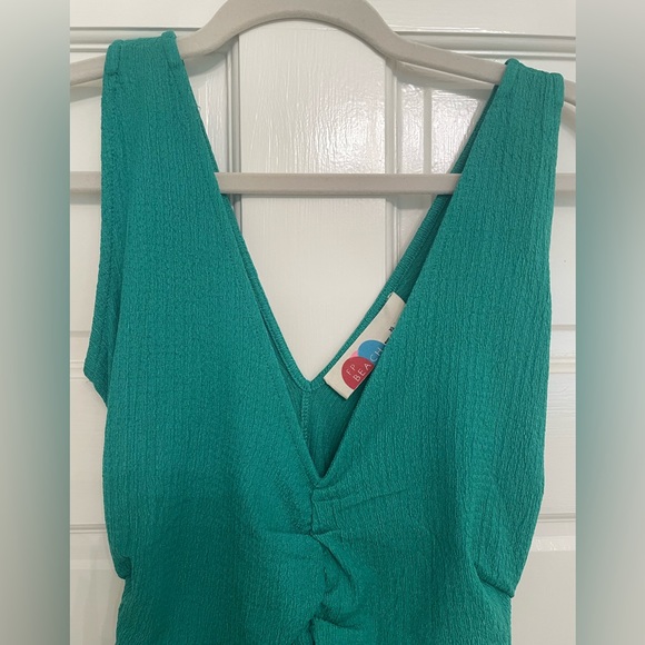 Free People Lyla Midi Dress in Golf Green - Picture 2 of 5